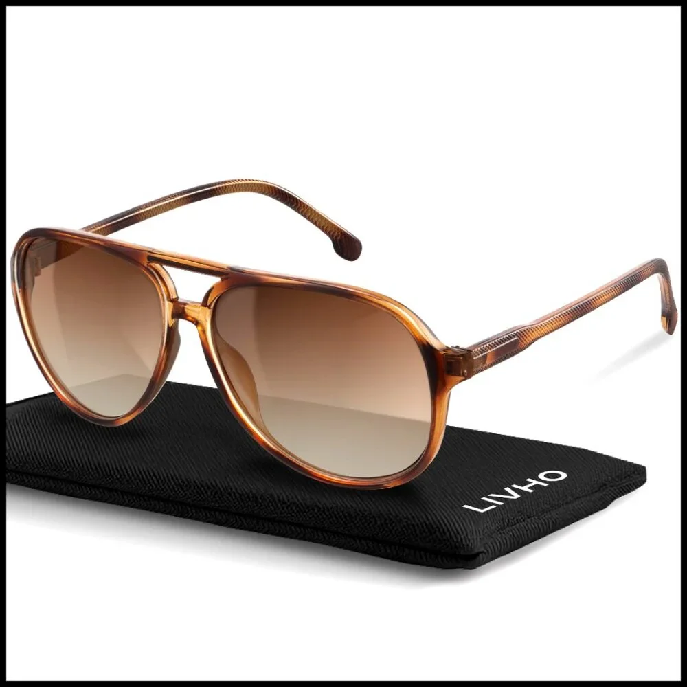 Polarized Aviator Sunglasses Oversized UV Protection Retro Vintage